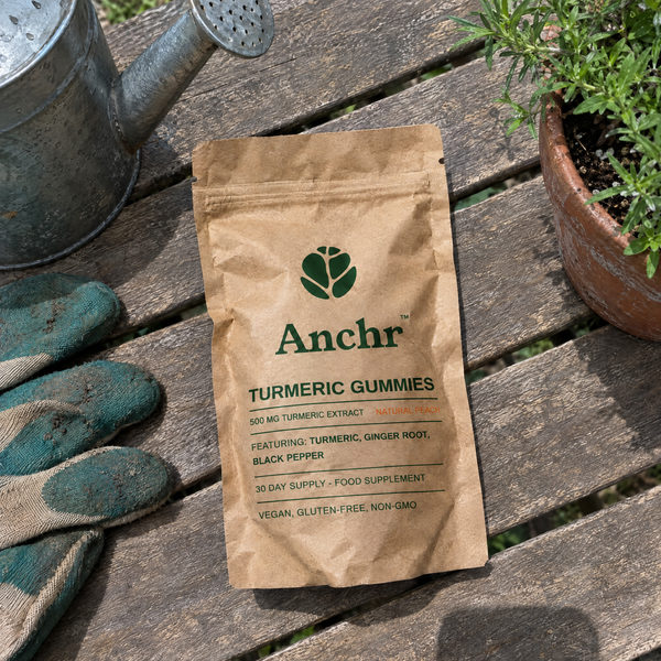 Anchr customer with Turmeric Gummies