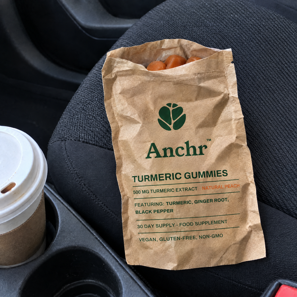 Anchr customer with Turmeric Gummies