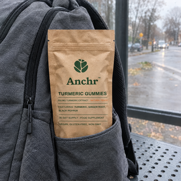 Anchr customer with Turmeric Gummies