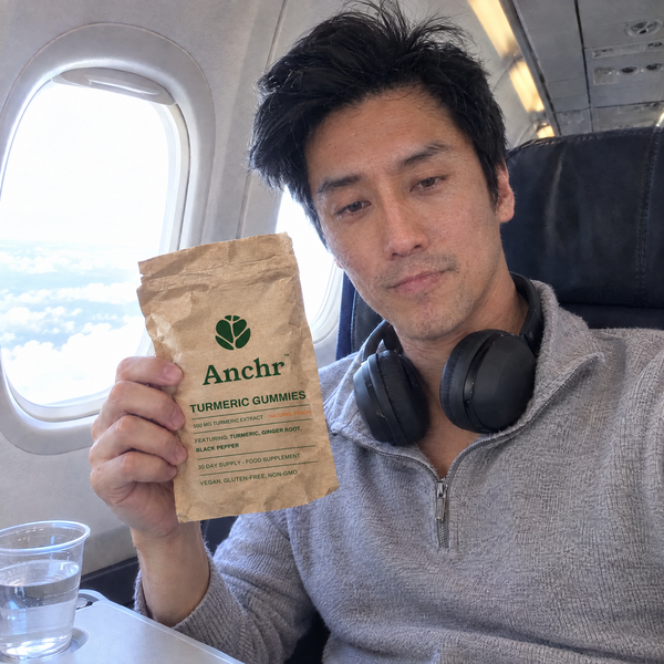 Anchr customer with Turmeric Gummies