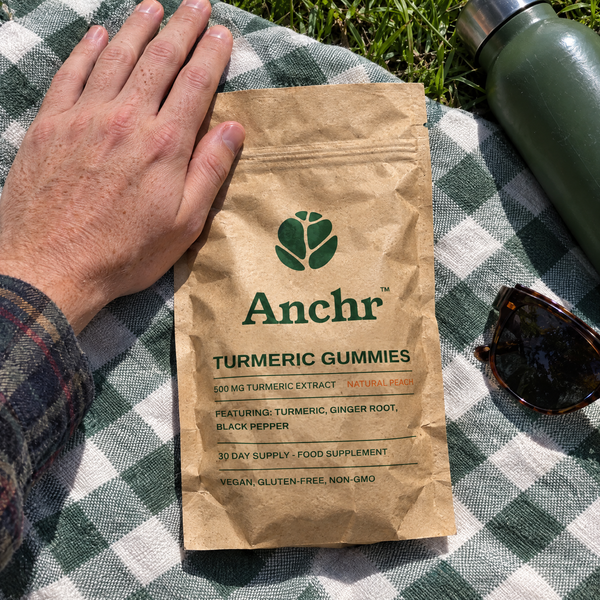 Anchr customer with Turmeric Gummies